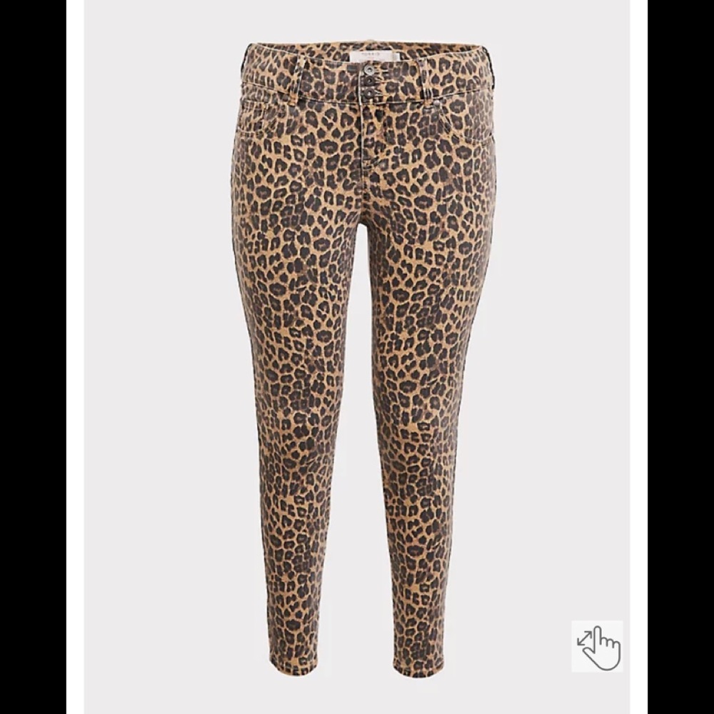 TORRID JEGGING - SUPER STRETCH LEOPARD size 18